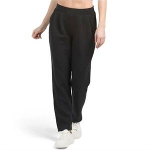 Bailey 44 Pleated Pull-on Scuba Knit Pants Large